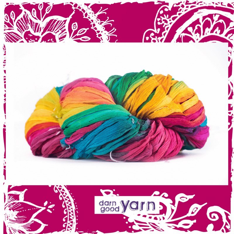 Sari Ribbon Thread Sari Silk Ribbon – Darn Good Yarn