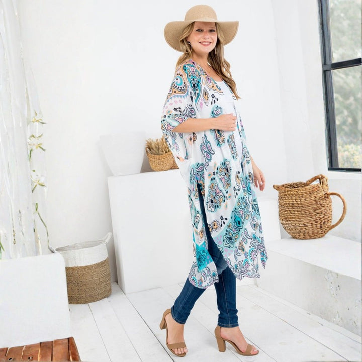 Darn Good Yarn: Indigo Waters Kimono, Clothing and Accessories