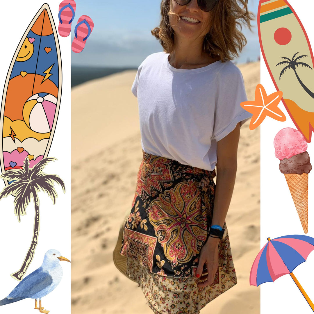 Sari Wrap Skirt – Vintage Summer Limited Edition ⛱️