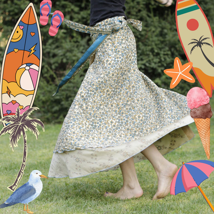 Sari Wrap Skirt – Vintage Summer Limited Edition ⛱️