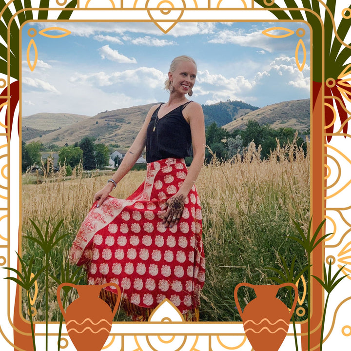 Darn Good Yarn: Marrakesh Market Wrap Skirt, Clothing and Accessories
