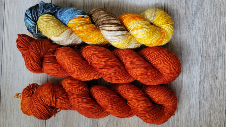 Darn Good Yarn: Scarecrow 3 skein kit, Yarn