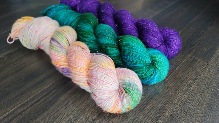 Darn Good Yarn: Pure Intensions 3 skein kit, 