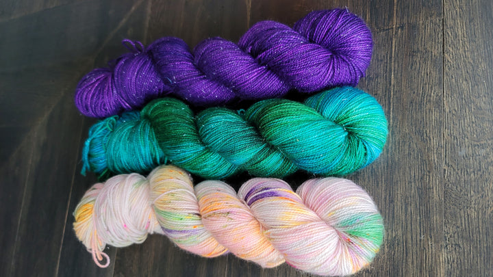 Darn Good Yarn: Pure Intensions 3 skein kit, 