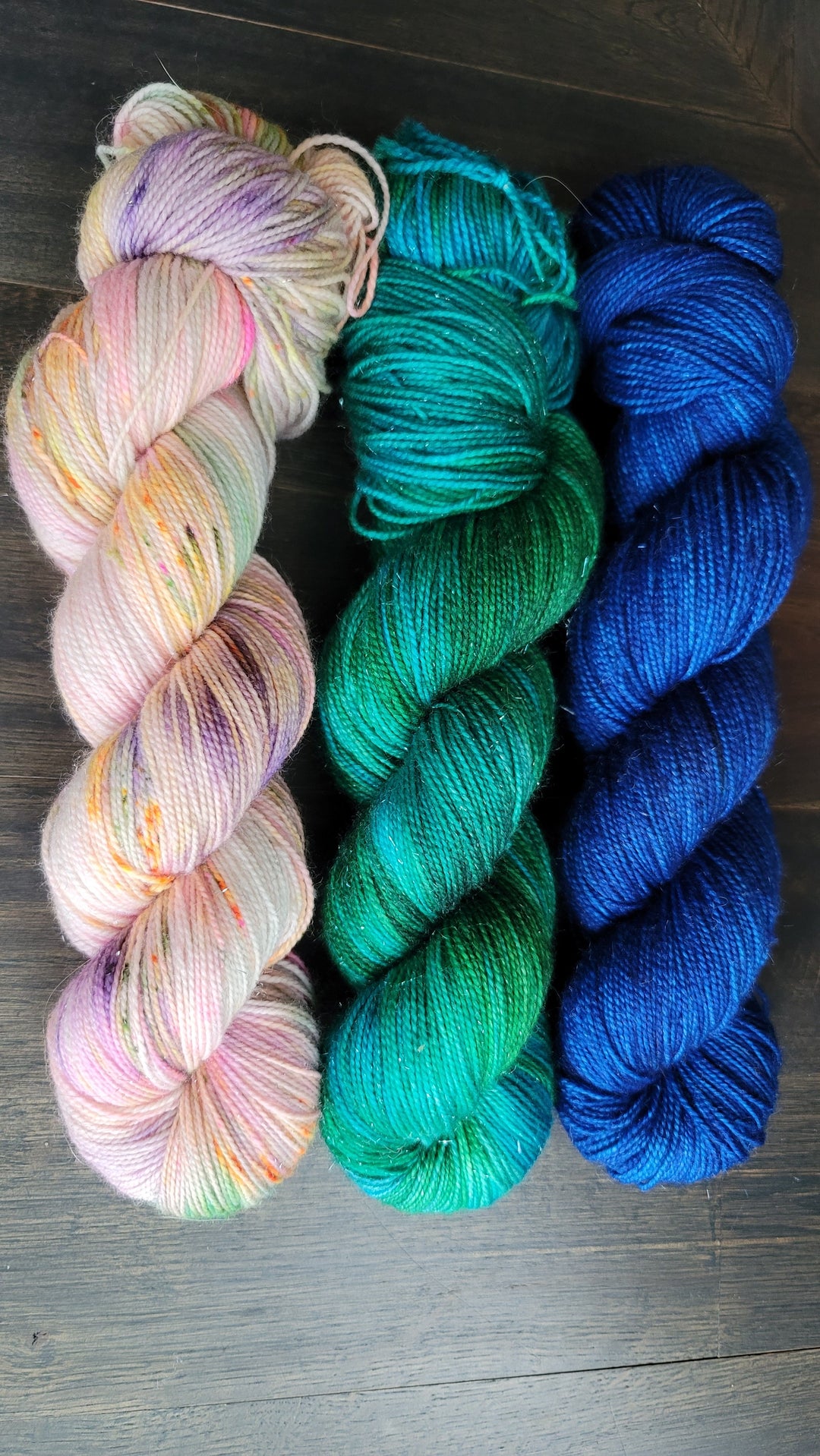 Darn Good Yarn: Flower Moon 3 skein kit, 