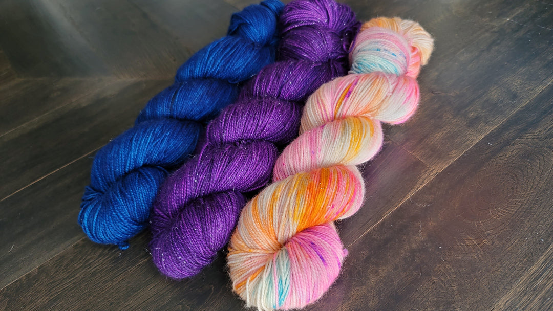 Darn Good Yarn: Moon Magick 3 skein kit, 