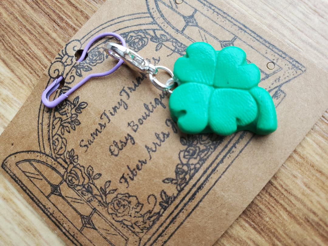 Darn Good Yarn: Shamrock progress keeper, Costume Jewelry