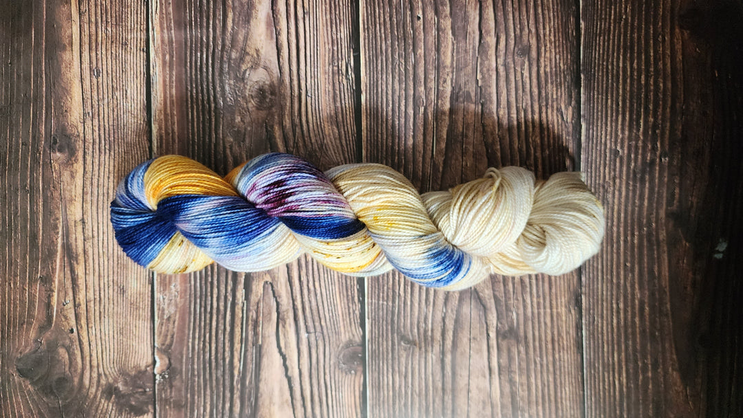 Darn Good Yarn: Blueberry Peach Perfect Parfait, Yarn