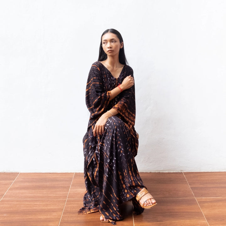 Limited Edition: Woodstock Dreams Tie Dye Long Kaftan Dress
