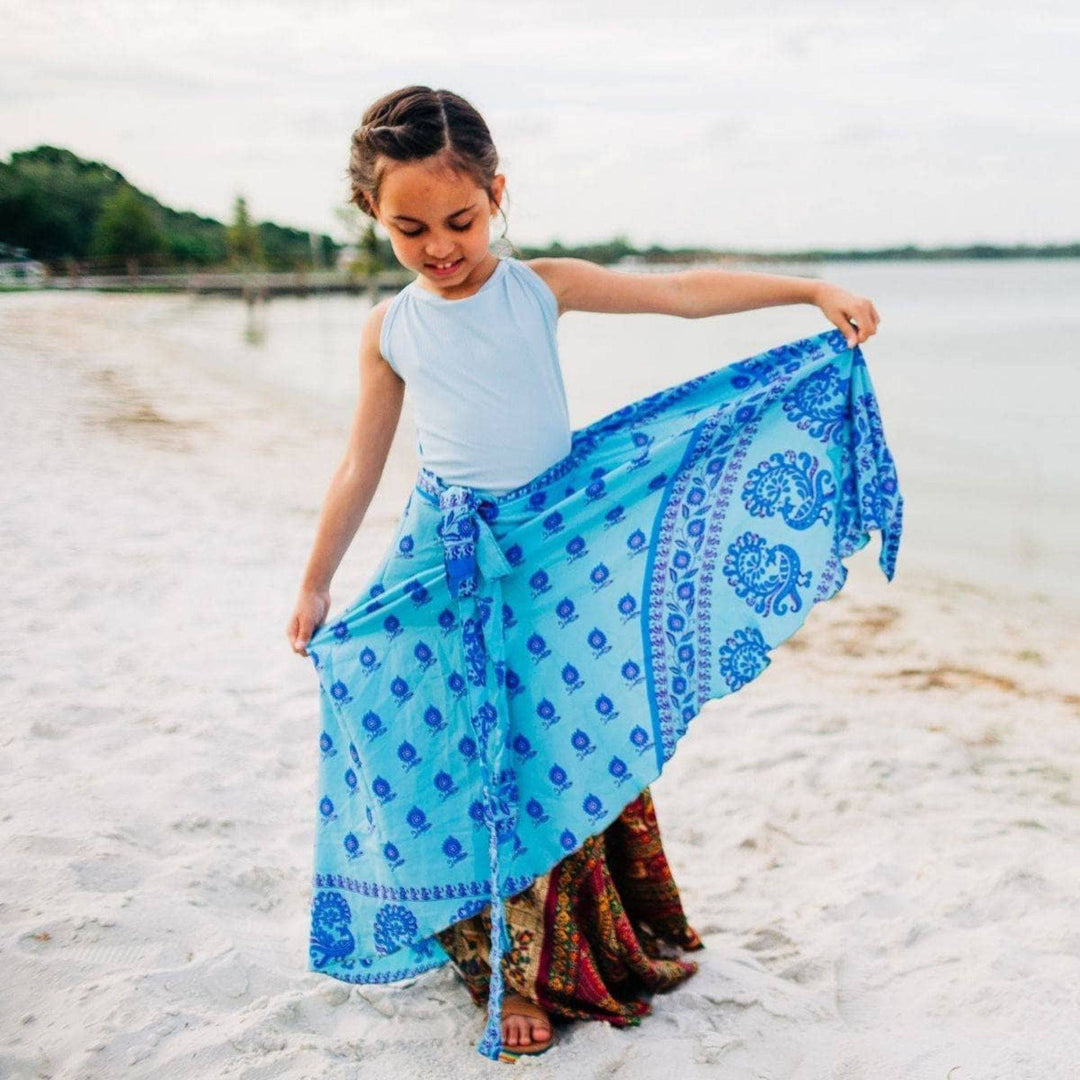 Kid's Sari Recycled Wrap Skirt - Darn Good Yarn