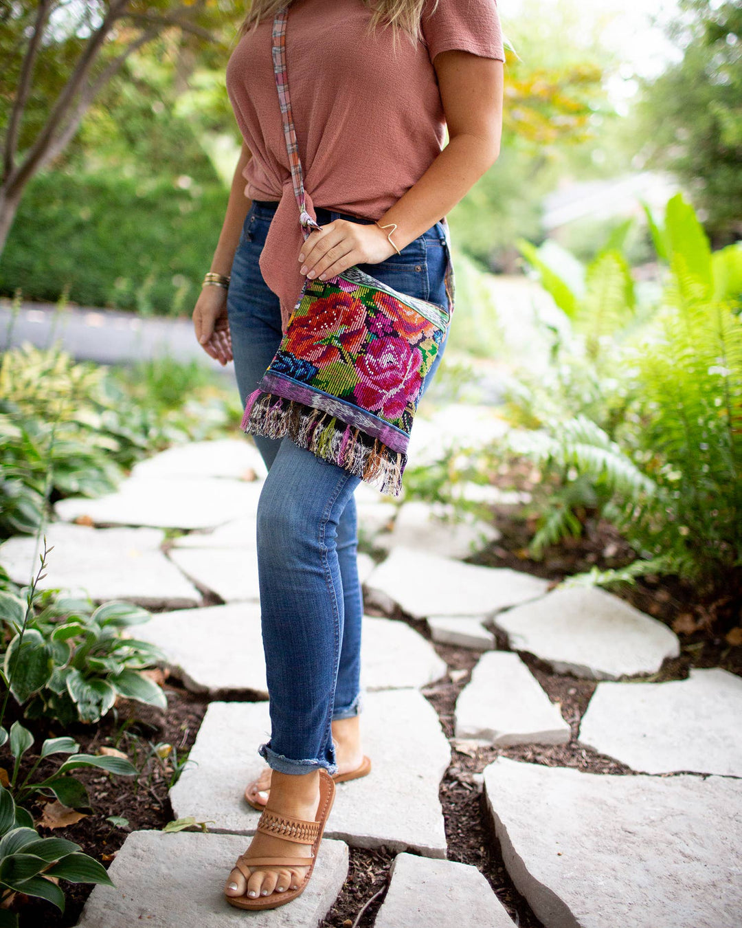 Mini Fringe Crossbody Purse – Boho Handbag with Fringe Detail