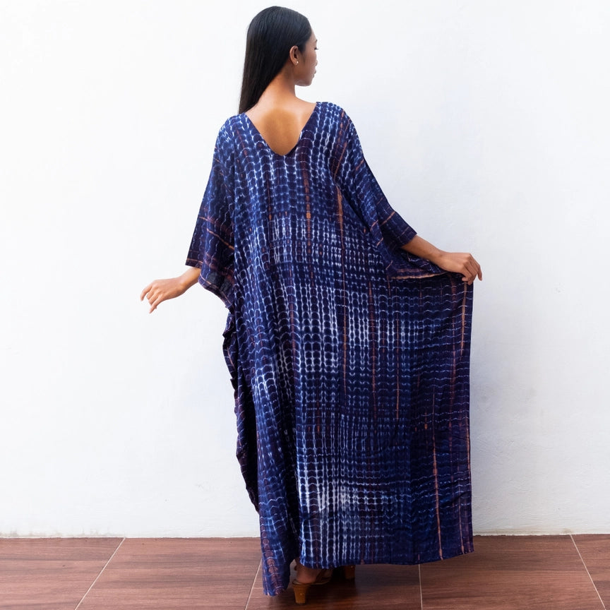 Limited Edition: Woodstock Dreams Tie Dye Long Kaftan Dress