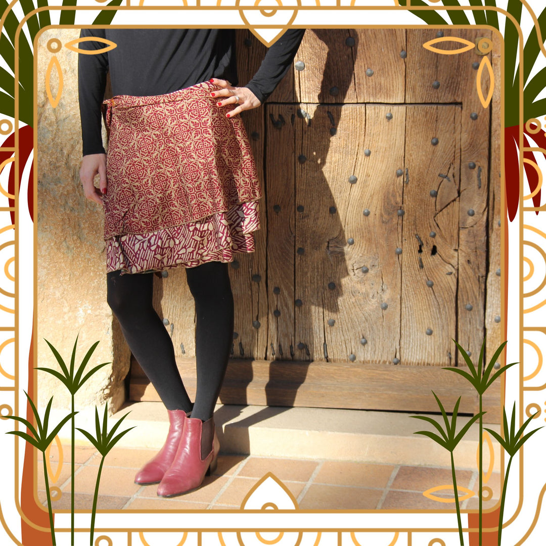 Darn Good Yarn: Marrakesh Market Wrap Skirt, Clothing and Accessories