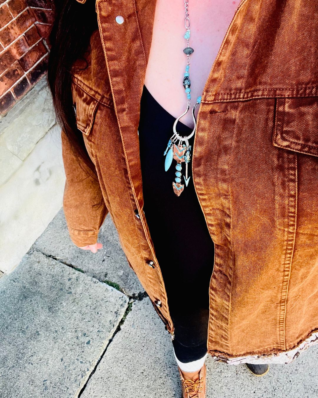 Woodstock Dreams Limited Edition Floral Contrast Stone Wash Denim Jacket