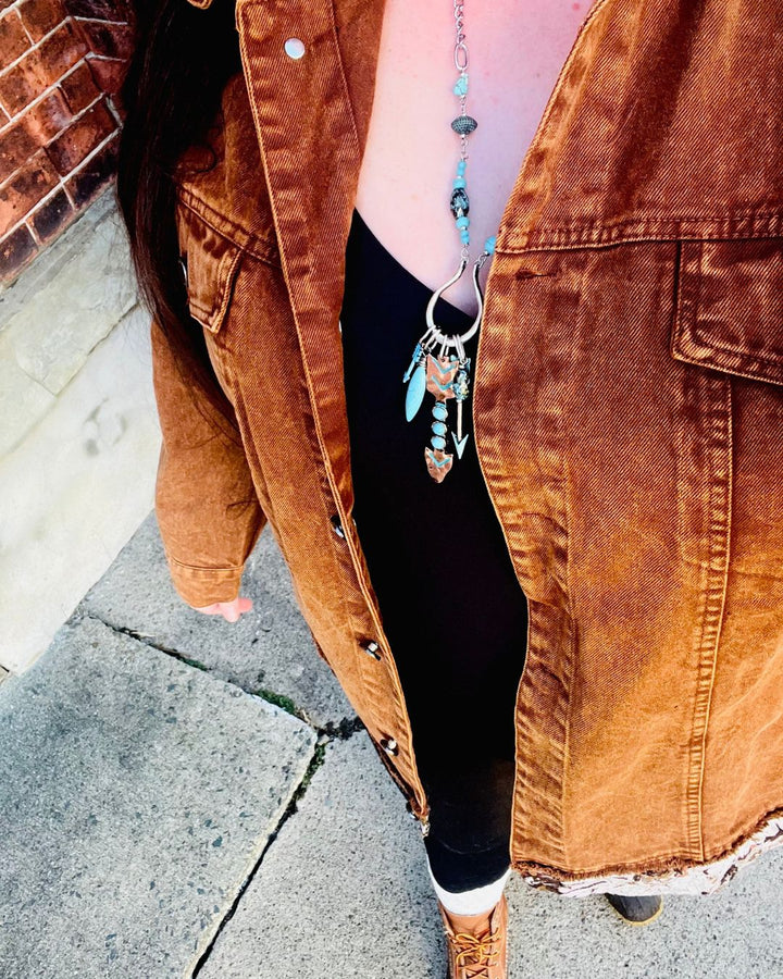 Woodstock Dreams Limited Edition Floral Contrast Stone Wash Denim Jacket