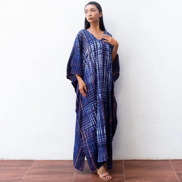 Limited Edition: Woodstock Dreams Tie Dye Long Kaftan Dress