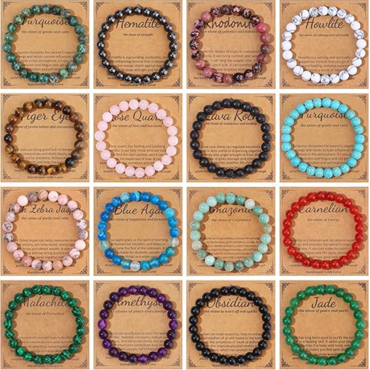 Surprise Colors: Natural Healing Crystal Bracelet
