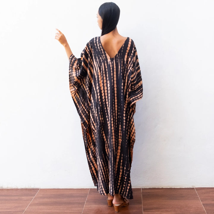 Limited Edition: Woodstock Dreams Tie Dye Long Kaftan Dress