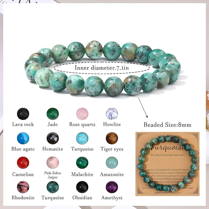 Surprise Colors: Natural Healing Crystal Bracelet