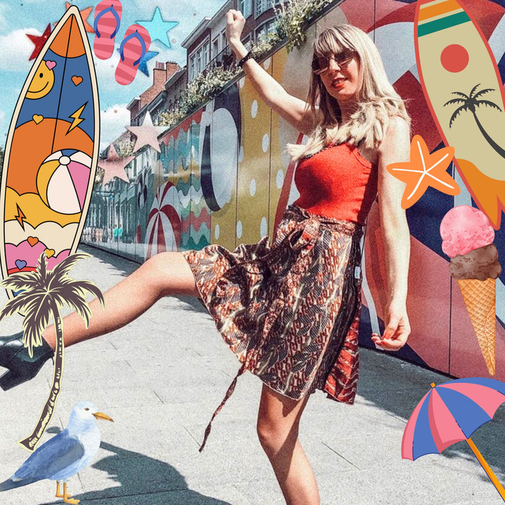 Sari Wrap Skirt – Vintage Summer Limited Edition ⛱️
