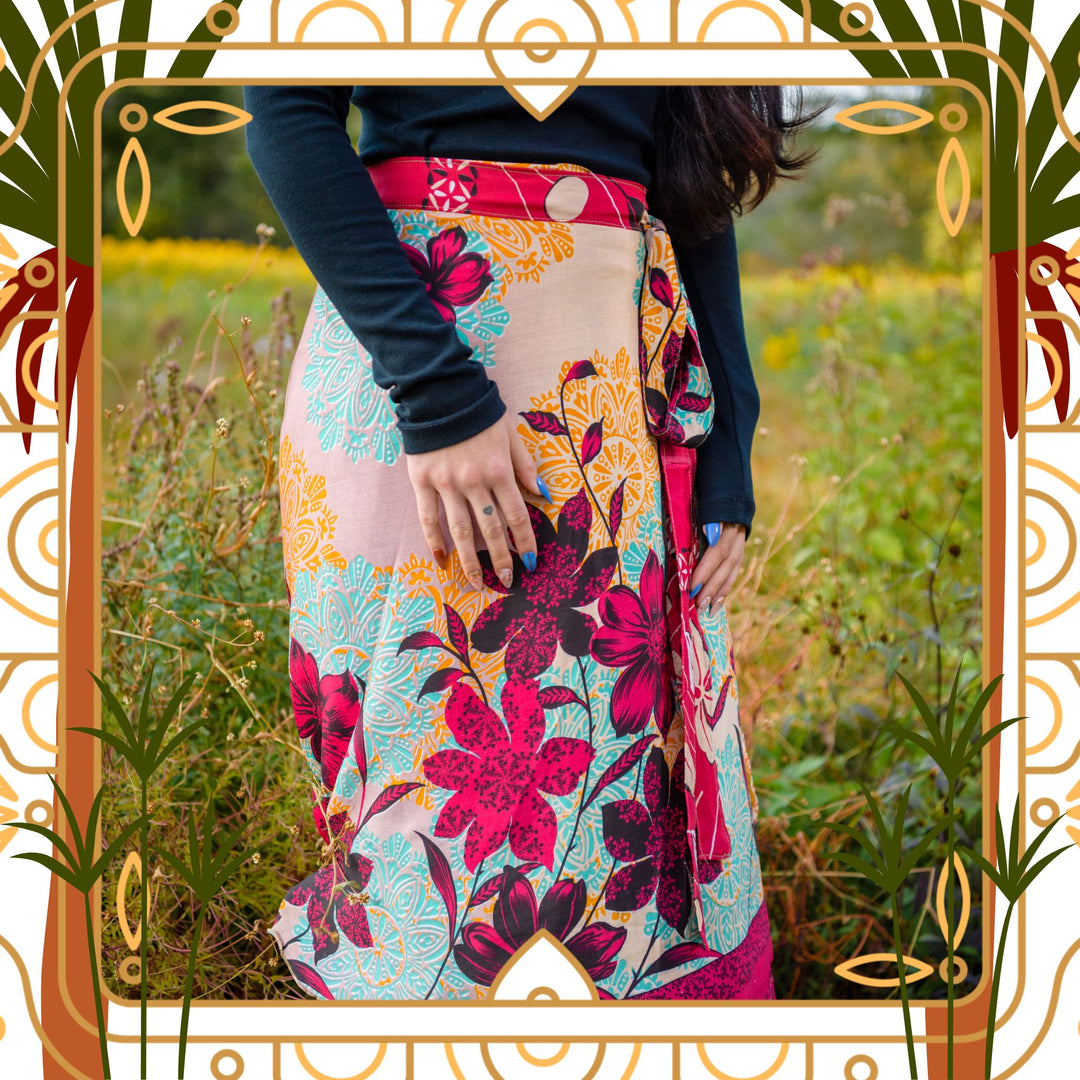 Darn Good Yarn: Marrakesh Market Wrap Skirt, Clothing and Accessories