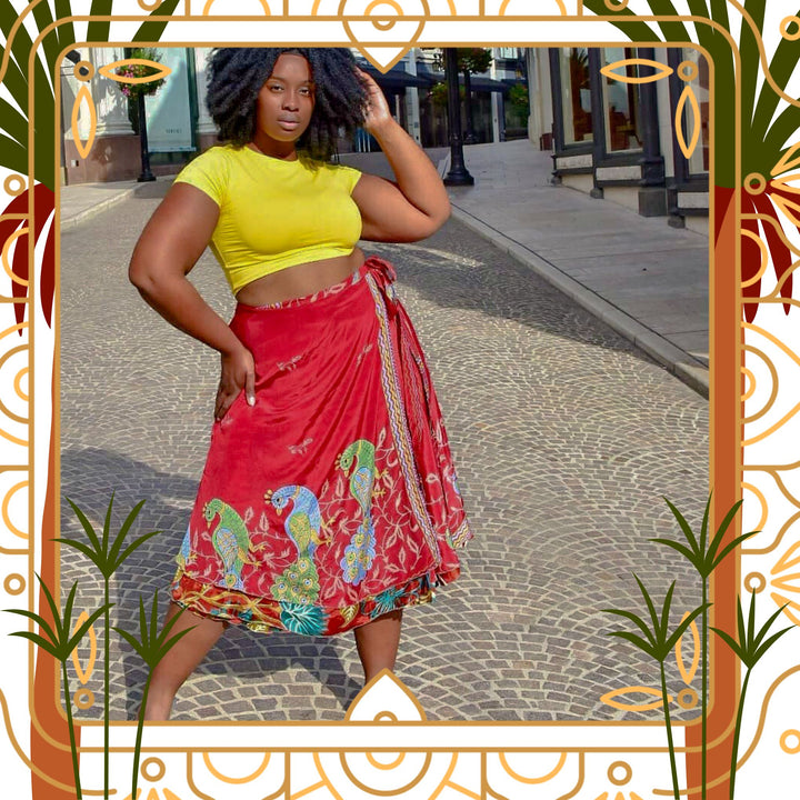 Darn Good Yarn: Marrakesh Market Wrap Skirt, Clothing and Accessories