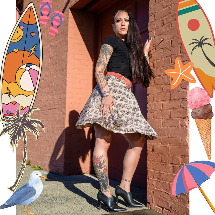 Sari Wrap Skirt – Vintage Summer Limited Edition ⛱️