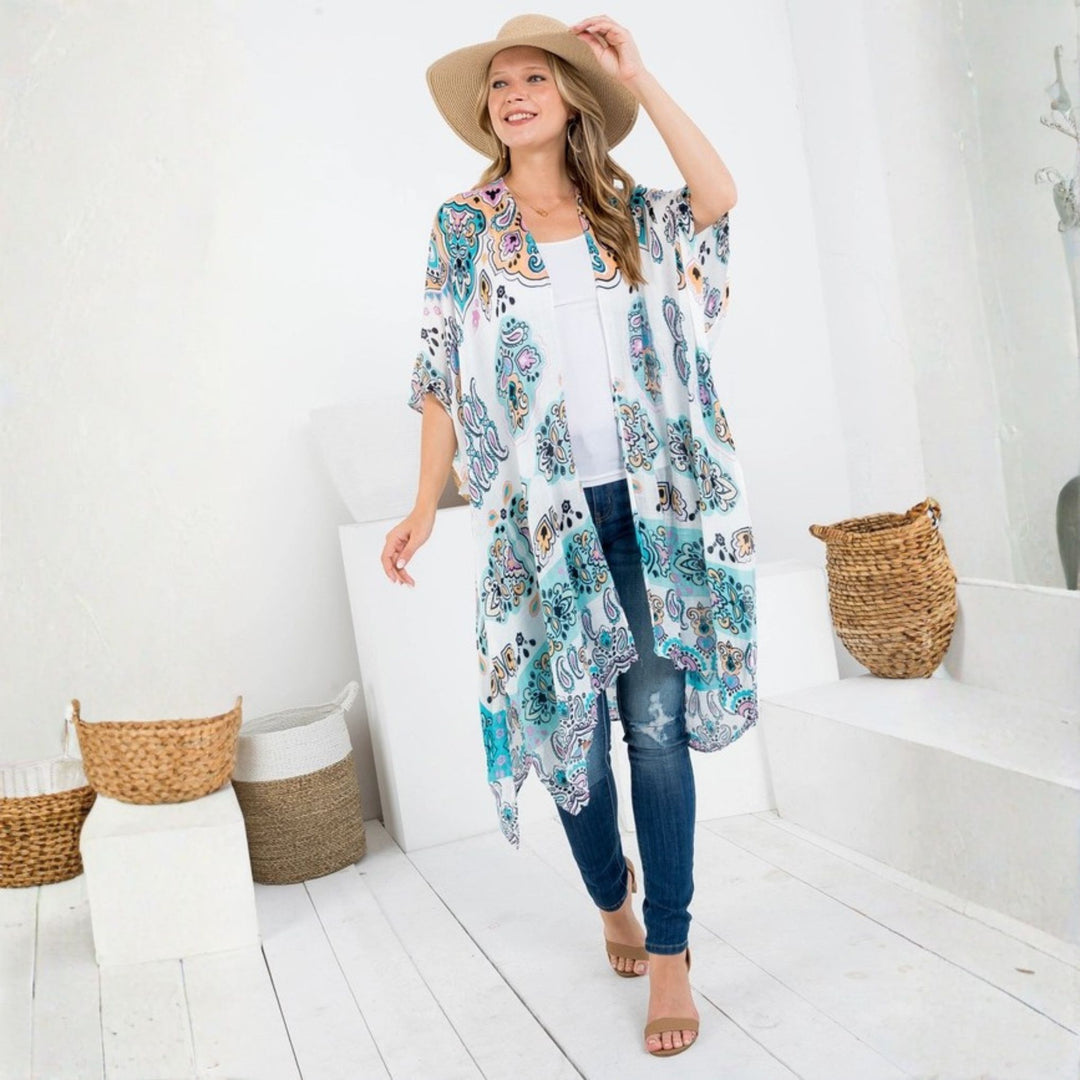 Darn Good Yarn: Indigo Waters Kimono, Clothing and Accessories