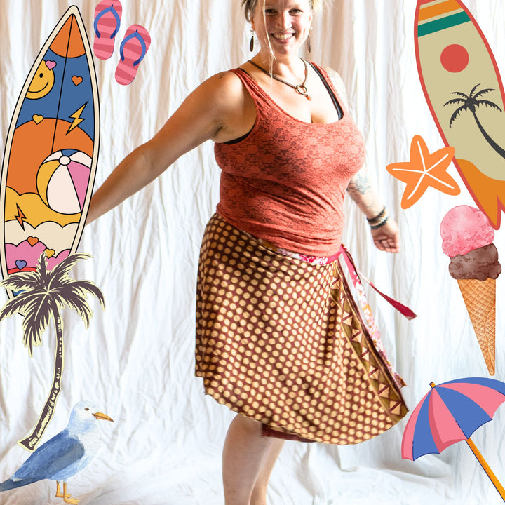 Sari Wrap Skirt – Vintage Summer Limited Edition ⛱️