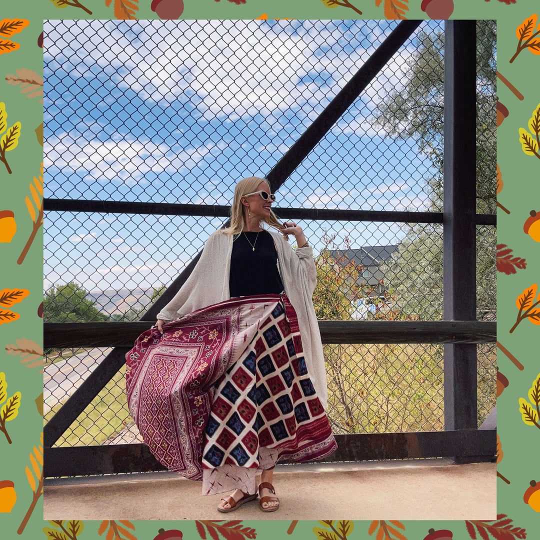 Special Edition Skirt: Harvest Hues The Original Sari Wrap Skirt