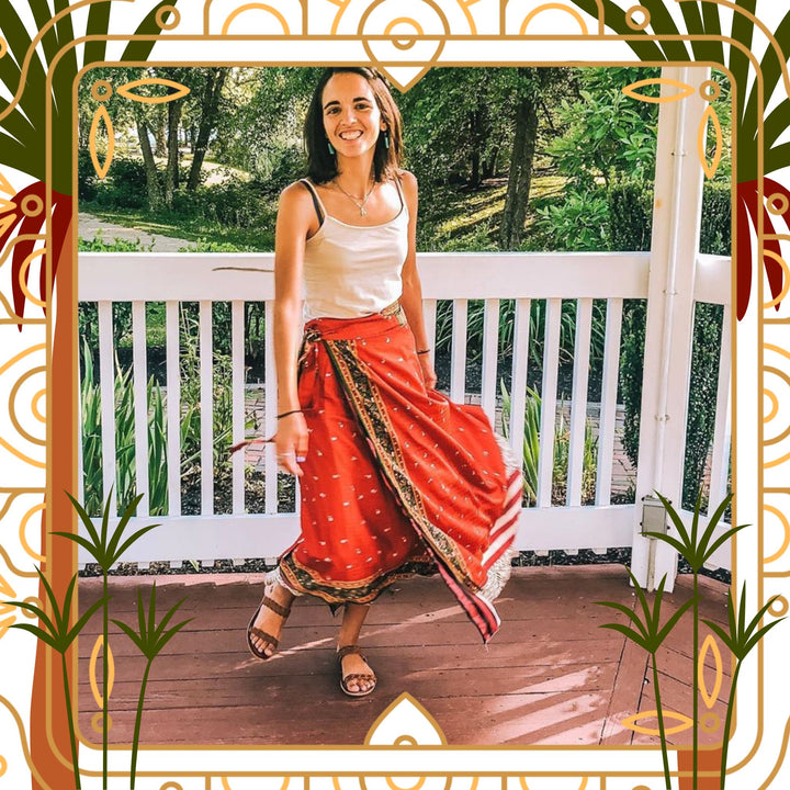 Darn Good Yarn: Marrakesh Market Wrap Skirt, Clothing and Accessories