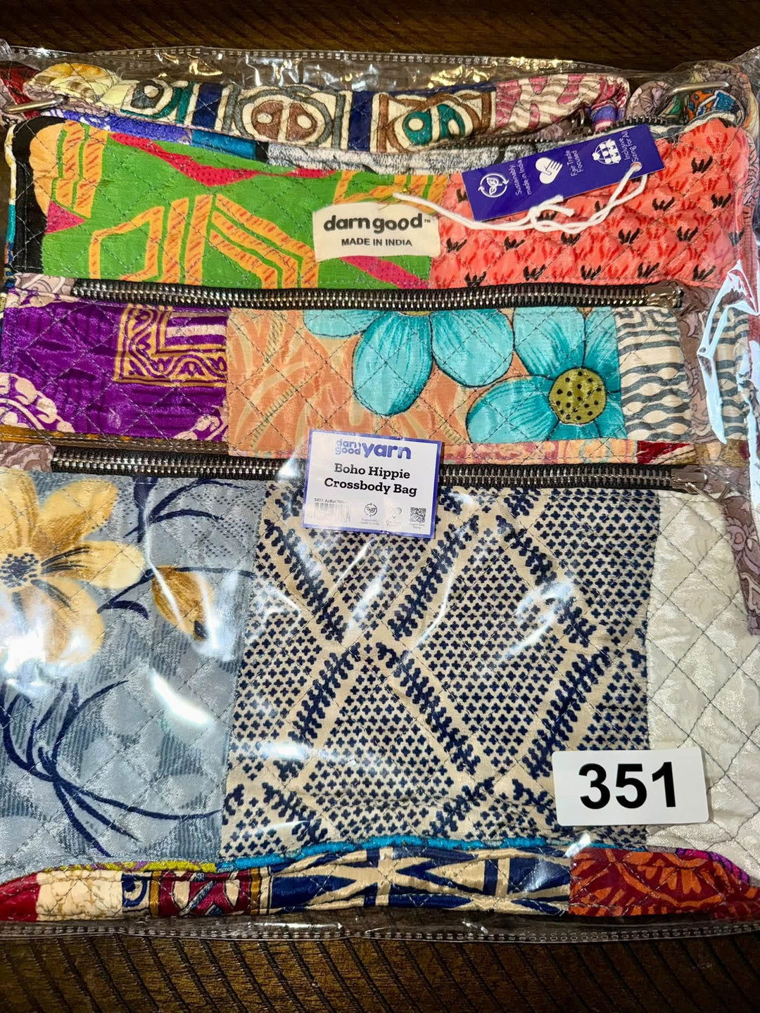 Sam's Serendipity Finds - #351: Boho Hippie Crossbody Bag (Patchwork)