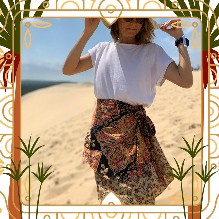 Darn Good Yarn: Marrakesh Market Wrap Skirt, Clothing and Accessories