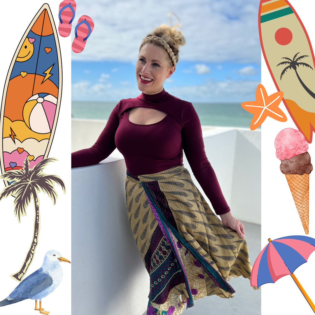 Sari Wrap Skirt – Vintage Summer Limited Edition ⛱️