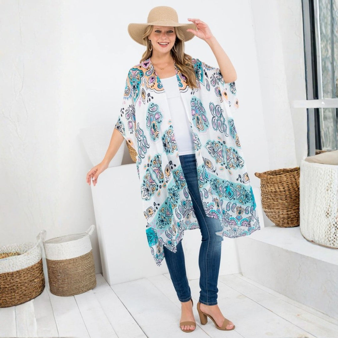 Darn Good Yarn: Indigo Waters Kimono, Clothing and Accessories