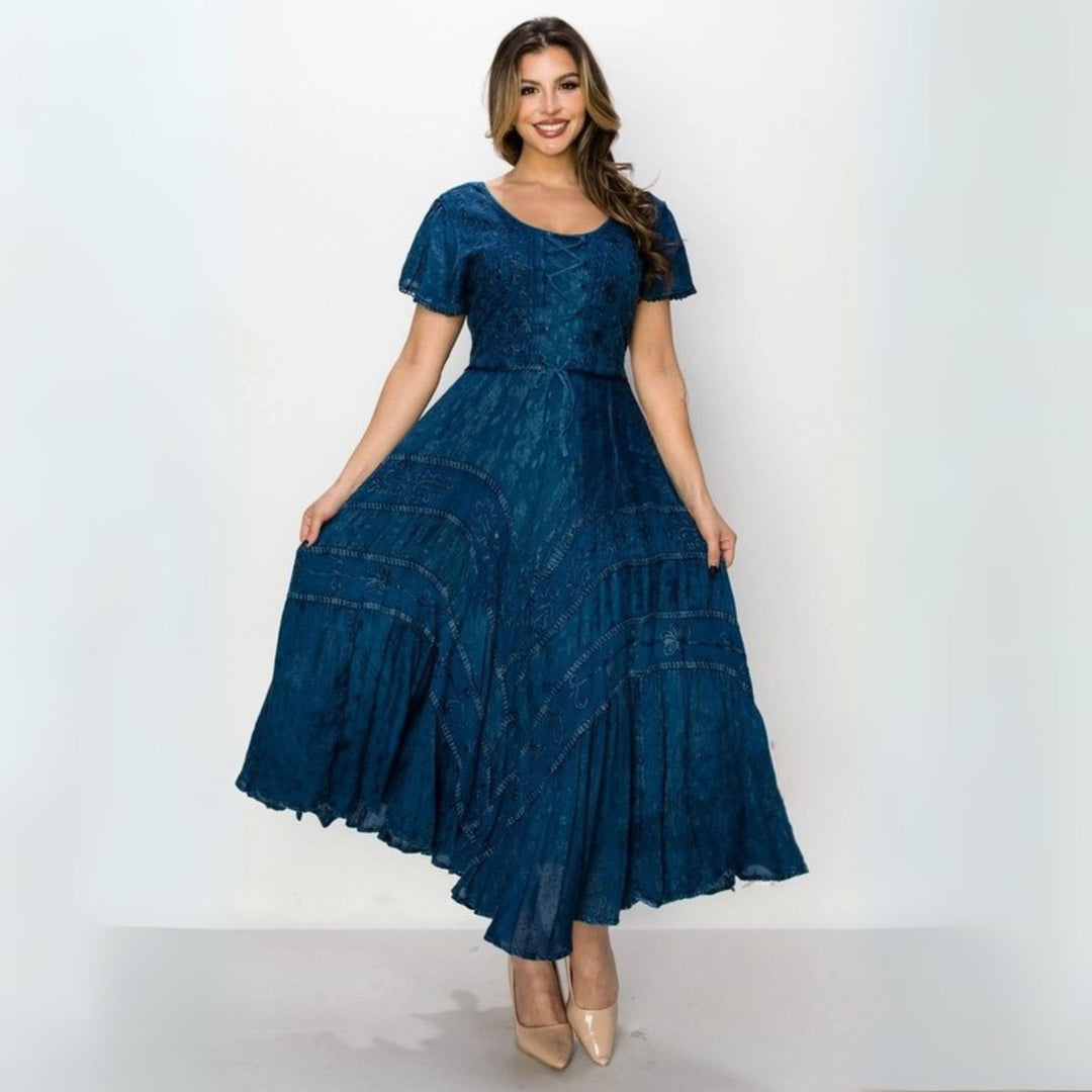 Limited Edition: Woodstock Dreams Boho Dress with Embroidery