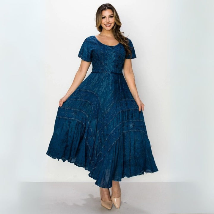 Limited Edition: Woodstock Dreams Boho Dress with Embroidery