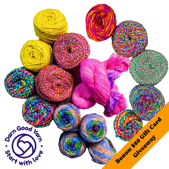 Last Light of Summer Sari Silk Yarn Bundle - Golden Ticket Giveaway
