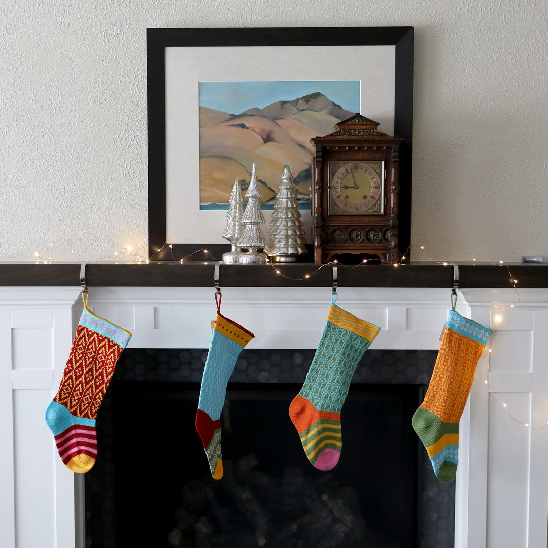 Darn Good Yarn: Colorful Stocking, Red, Stocking