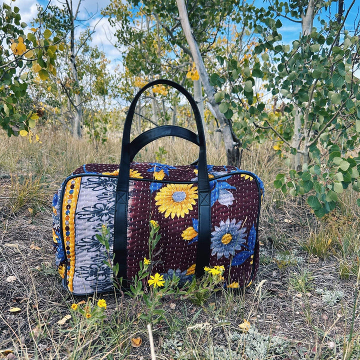 Kantha Weekender Bag - Darn Good Yarn