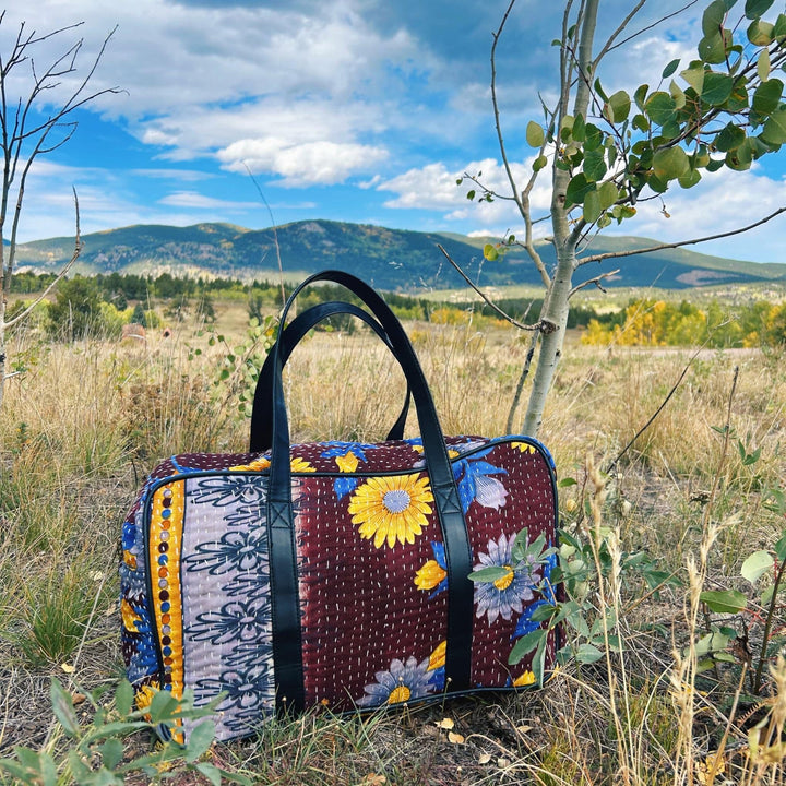 Kantha Weekender Bag - Darn Good Yarn