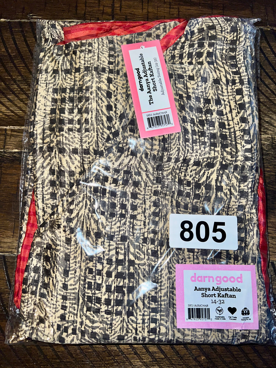 Darn Good Yarn: Sam's Serendipity Finds -  Pick Your Own Item #805 - Aanya Short Kaftan Goddess (14-32), Clothing and Accessories