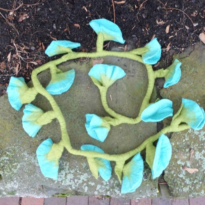 Handmade Felt Flower Garland - Darn Good Yarn