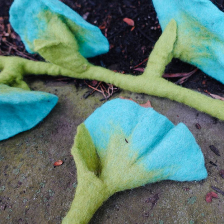 Handmade Felt Flower Garland - Darn Good Yarn