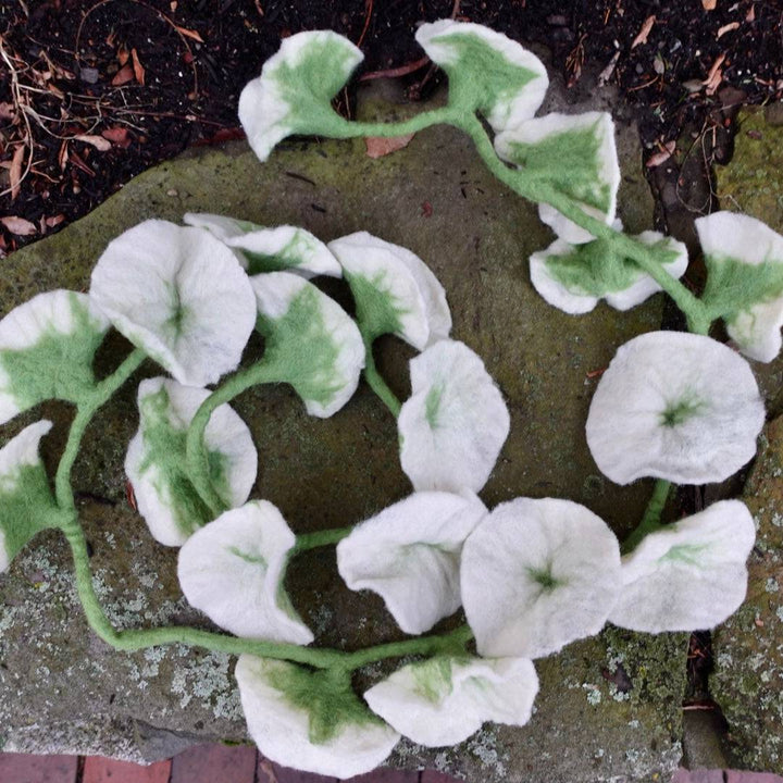 Handmade Felt Flower Garland - Darn Good Yarn