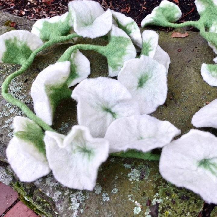 Handmade Felt Flower Garland - Darn Good Yarn