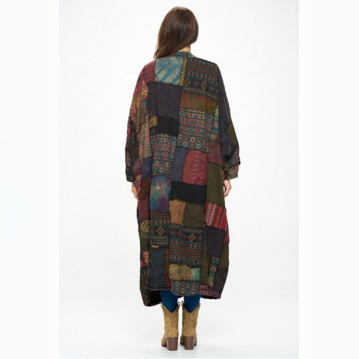 Limited Edition: Woodstock Dreams Handcrafted Patchwork Long Duster