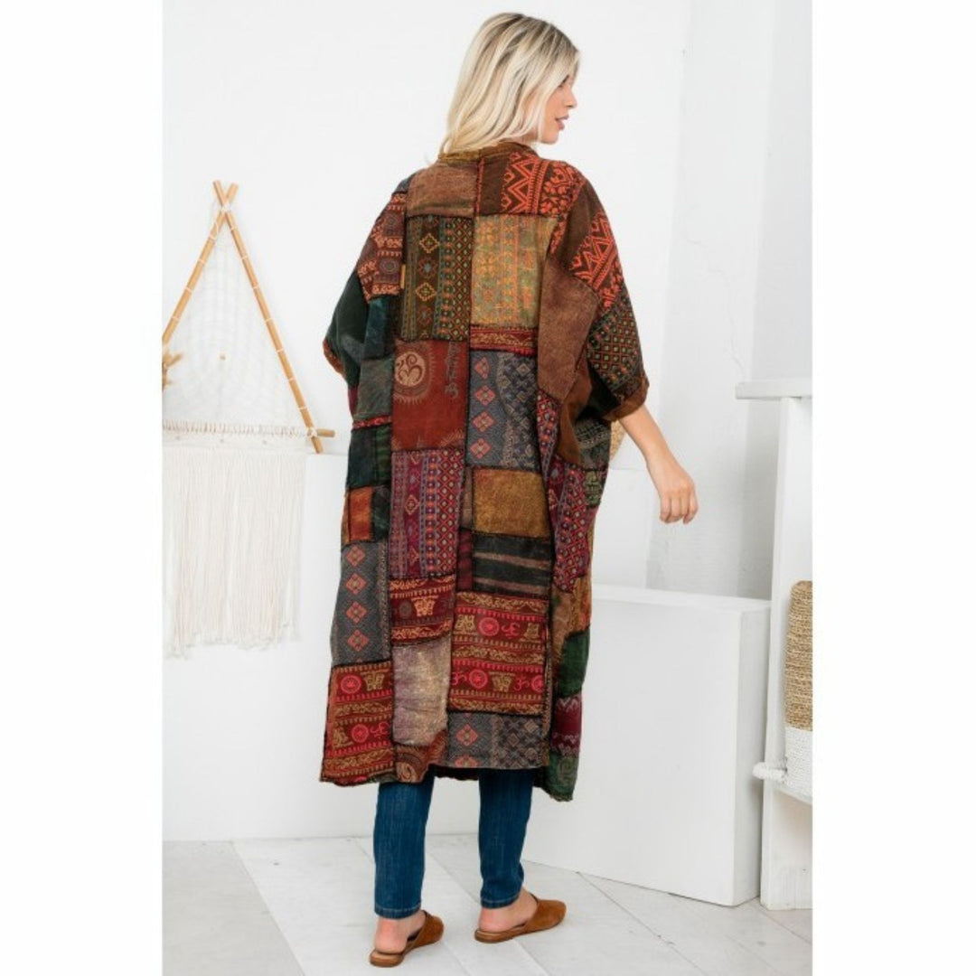 Limited Edition: Woodstock Dreams Handcrafted Patchwork Long Duster