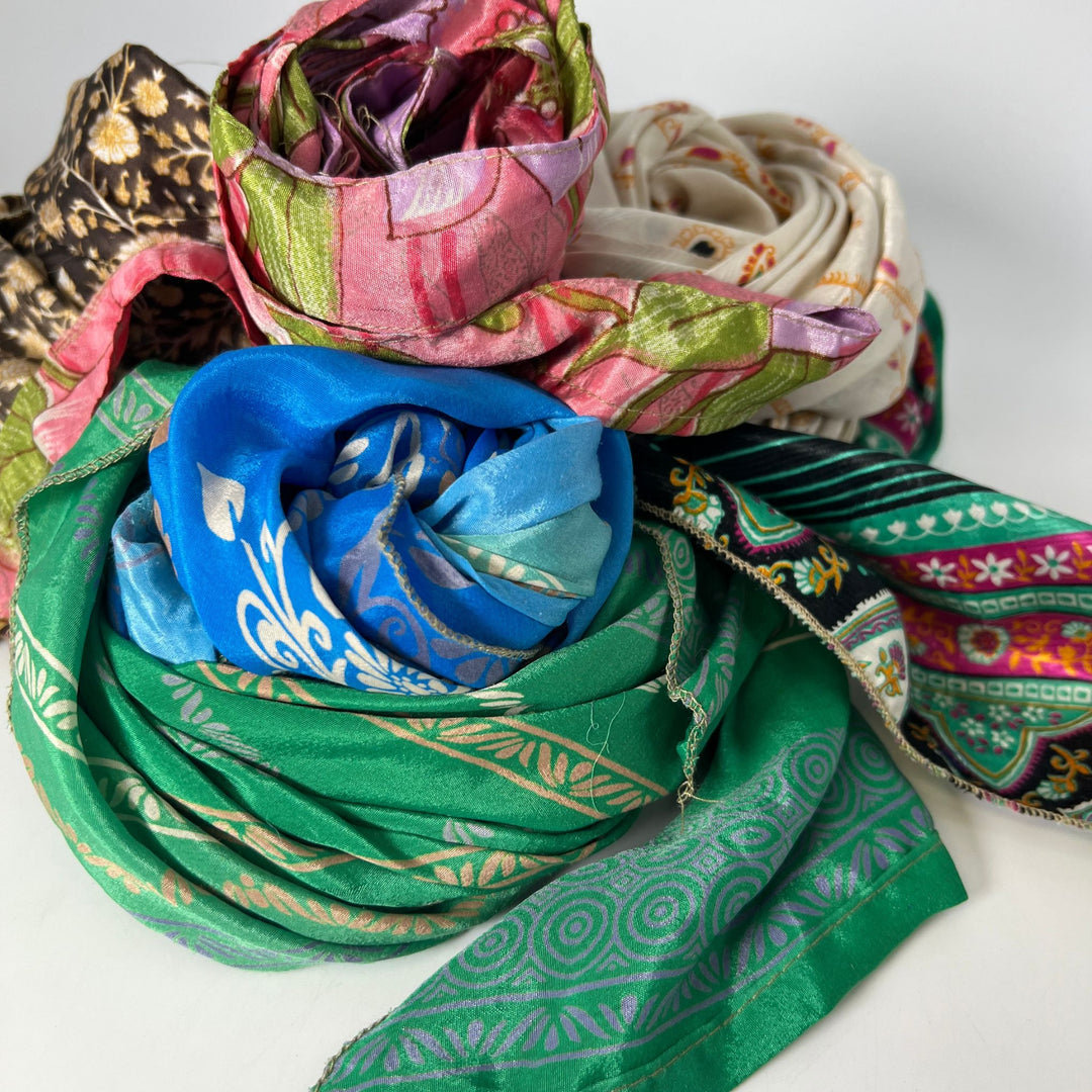 Darn Good Yarn: Boho Vintage Sari Sash Accessory, Clothing and Accessories