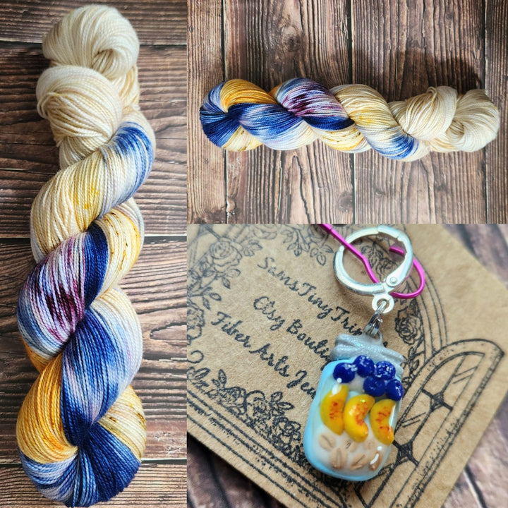 Darn Good Yarn: Blueberry Peach Perfect Parfait, Yarn
